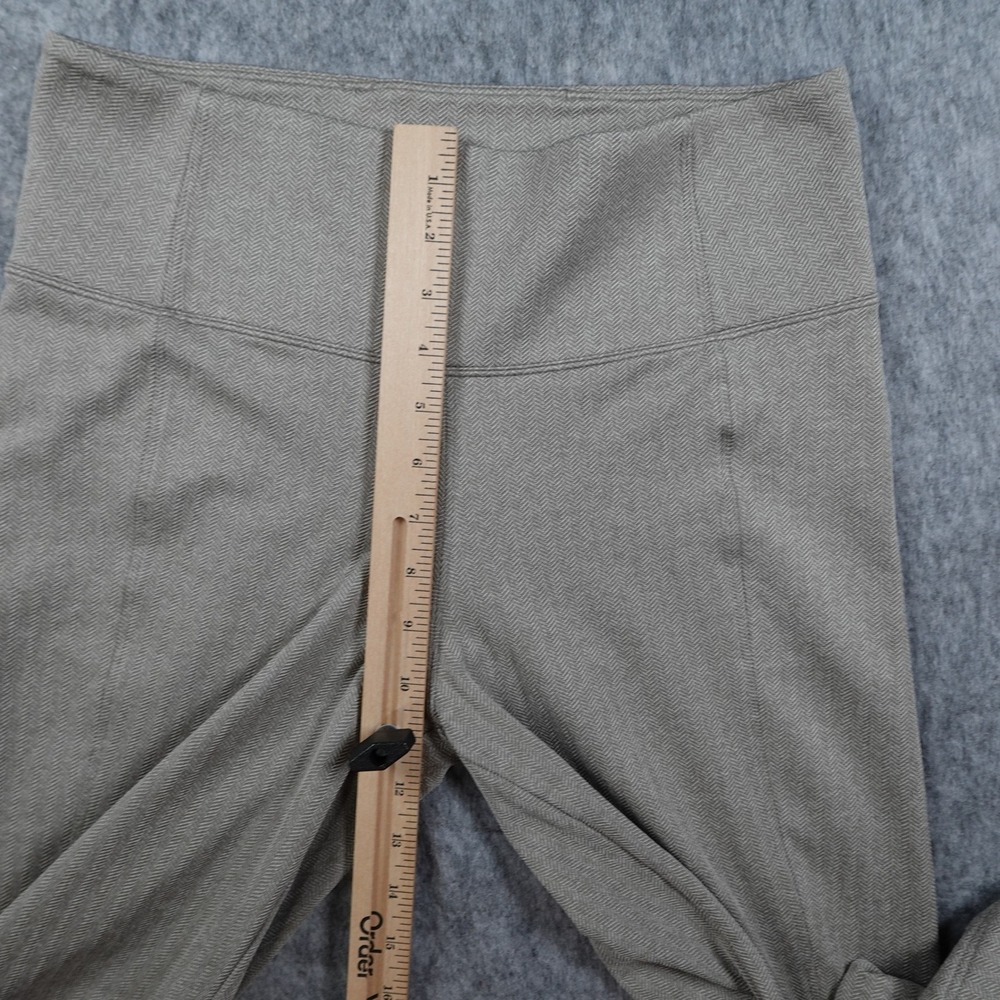 Athleta Pant Women Medium Brown Delancey Herringbone Flare Stretch Athleisure - Picture 4 of 13